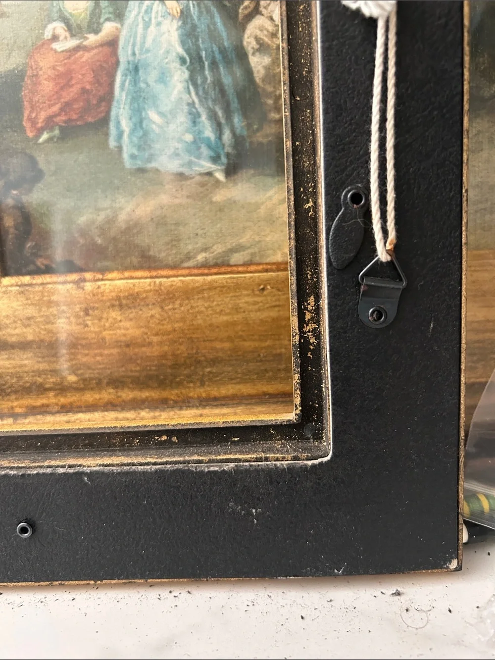 Vintage Gold Ornate wood  Frame 17 x 14, 11 x 14 inches approximately